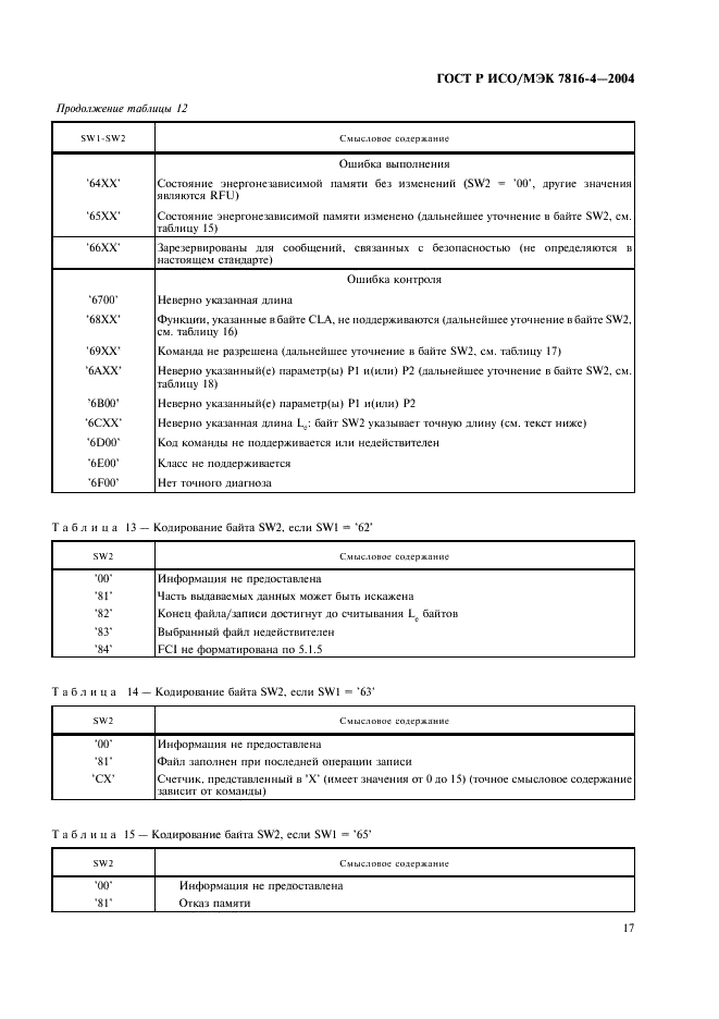 ГОСТ Р ИСО/МЭК 7816-4-2004