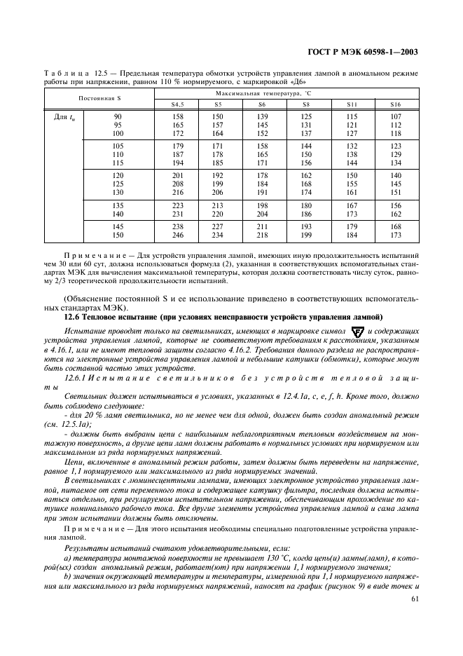 ГОСТ Р МЭК 60598-1-2003