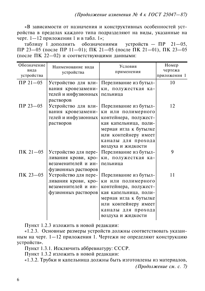 Изменение №4 к ГОСТ 25047-87