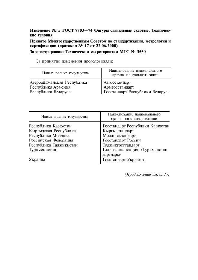 Изменение №5 к ГОСТ 7703-74